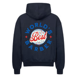 Oversized Zipper Hoodie "World's Best Barber" - Für die Besten im Geschäft
