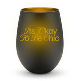 Windlicht "It's Okay To Be Chic"