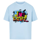 Premium Oversized T-Shirt "I ♥ Barber"