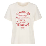 Premium Damen T-Shirt "Symbolizes Renewal – Dein Statement für Hair, Style & Elegance!"
