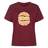 Premium Damen T-Shirt "Make Hair Not War" – Dein Fashion-Statement für Style & Peace.