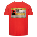 TESTSIEGER FRISEUR 2026 MANN Unisex T-Shirt Backprint