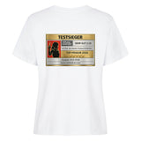 TESTSIEGER FRISEUR 2026 FRAU Premium Damen T-Shirt Backprint