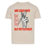 NO BAD HAIR DAY Unisex T-Shirt Backprint