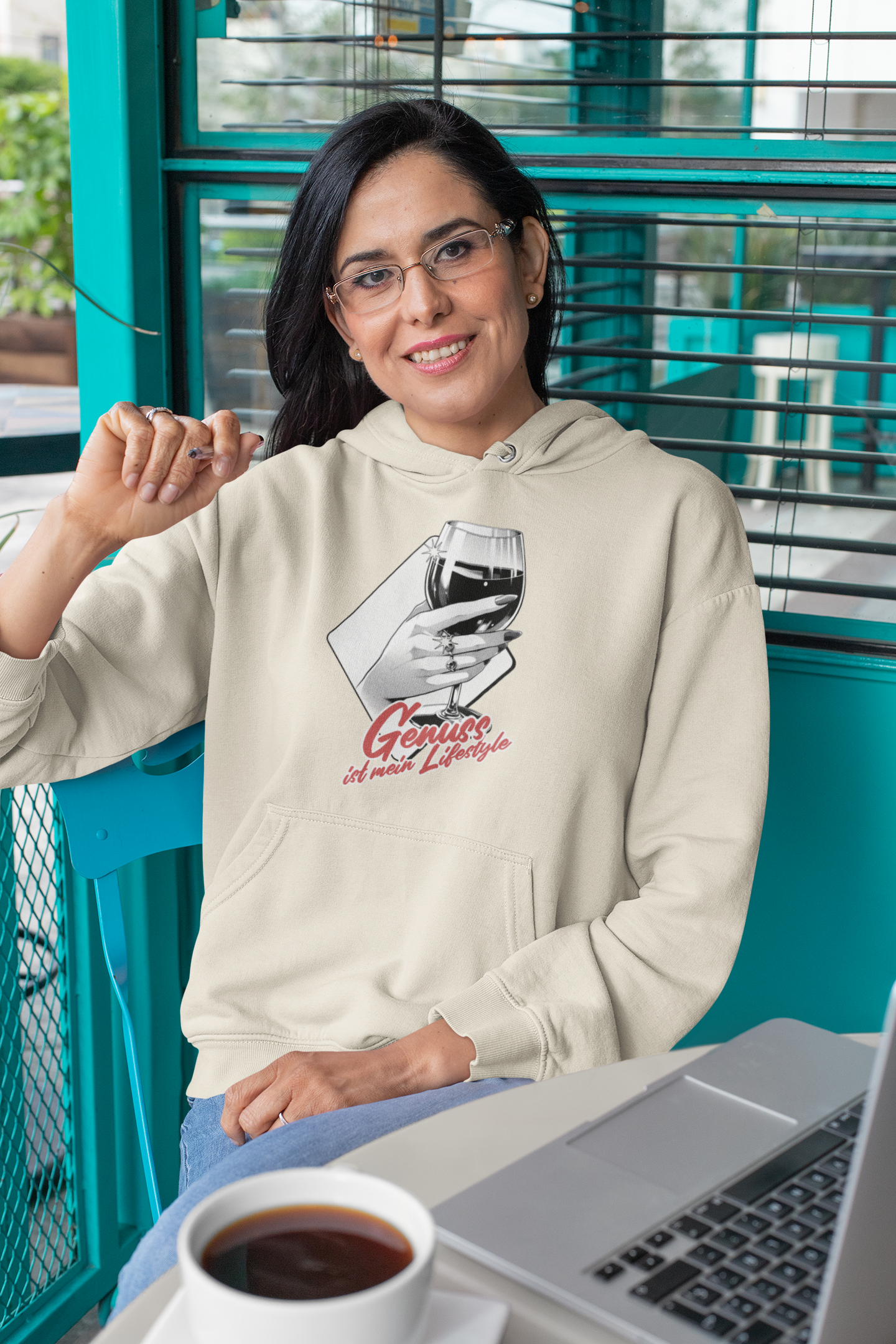 Premium Hoodie "Genuss ist mein Lifestyle"