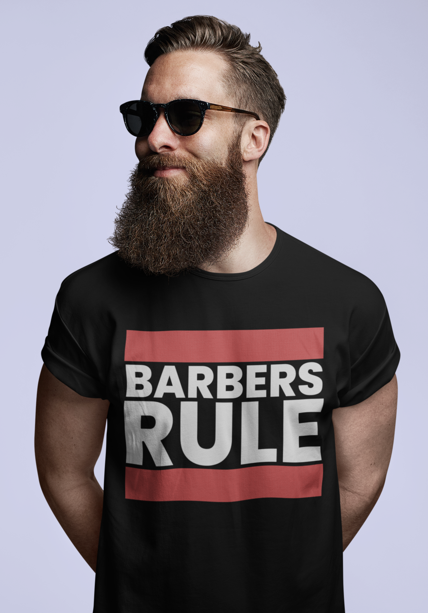 Premium  Herren T-Shirt "Barbers Rule" – Dein Statement für Präzision, Style & Stolz