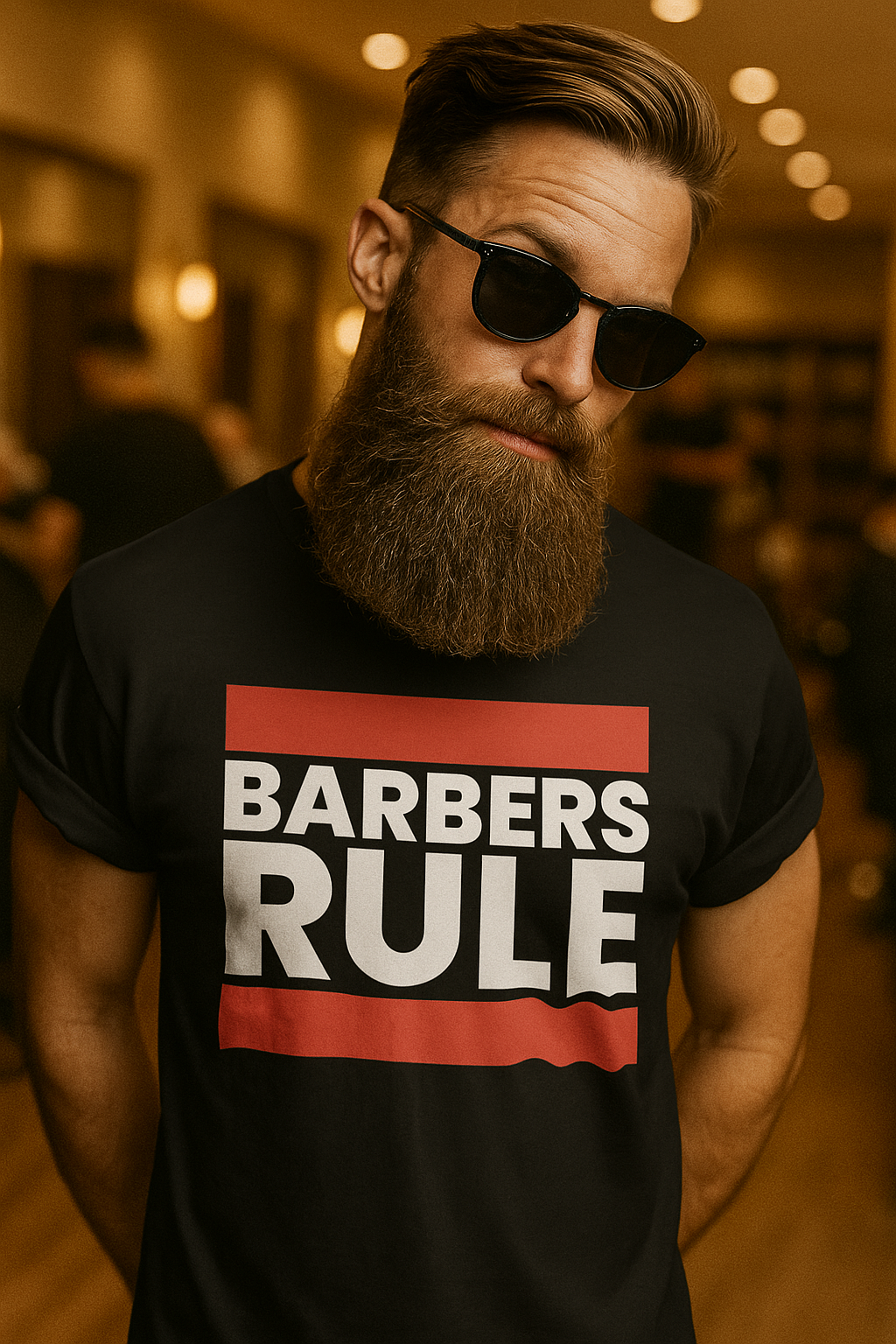 Premium  Herren T-Shirt "Barbers Rule" – Dein Statement für Präzision, Style & Stolz