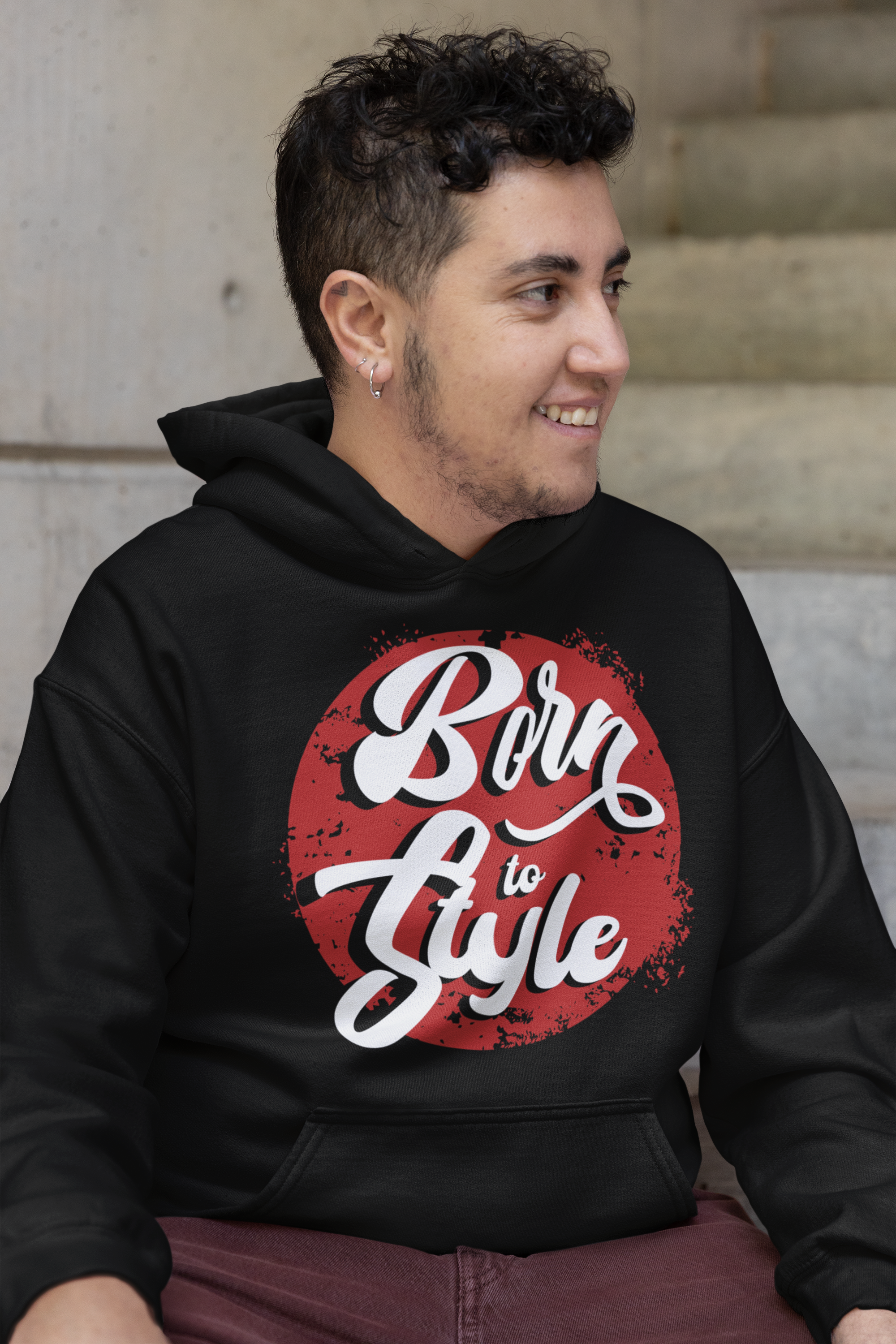 Premium Hoodie "Born to Style" – Zeig deine Leidenschaft für perfektes Styling!
