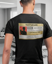 TESTSIEGER FRISEUR 2026 MANN Unisex T-Shirt Backprint