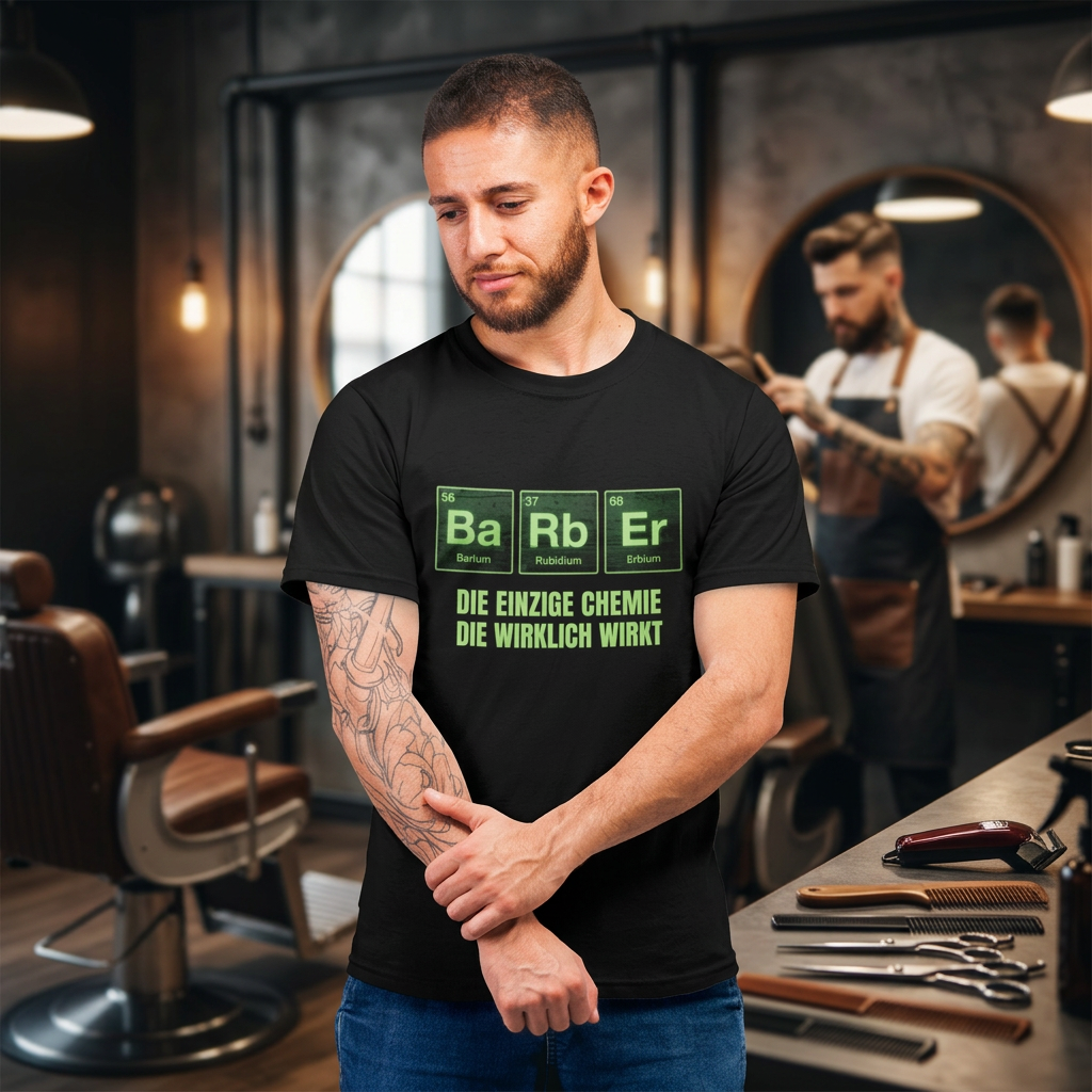 BARBER - CHEMIE DIE WIRKT Unisex T-Shirt