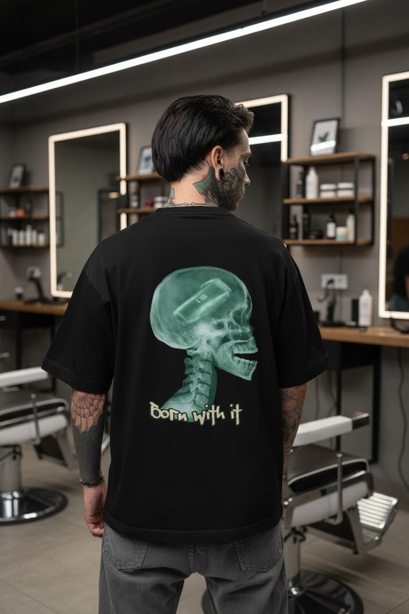 BORN WITH IT - BARBER Oversized T-Shirt