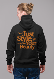 Premium Oversized Zipper Hoodie "Redefine Your Beauty" - Dein Statement für Veränderung