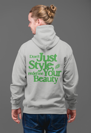 Premium Oversized Zipper Hoodie "Redefine Your Beauty" - Dein Statement für Veränderung