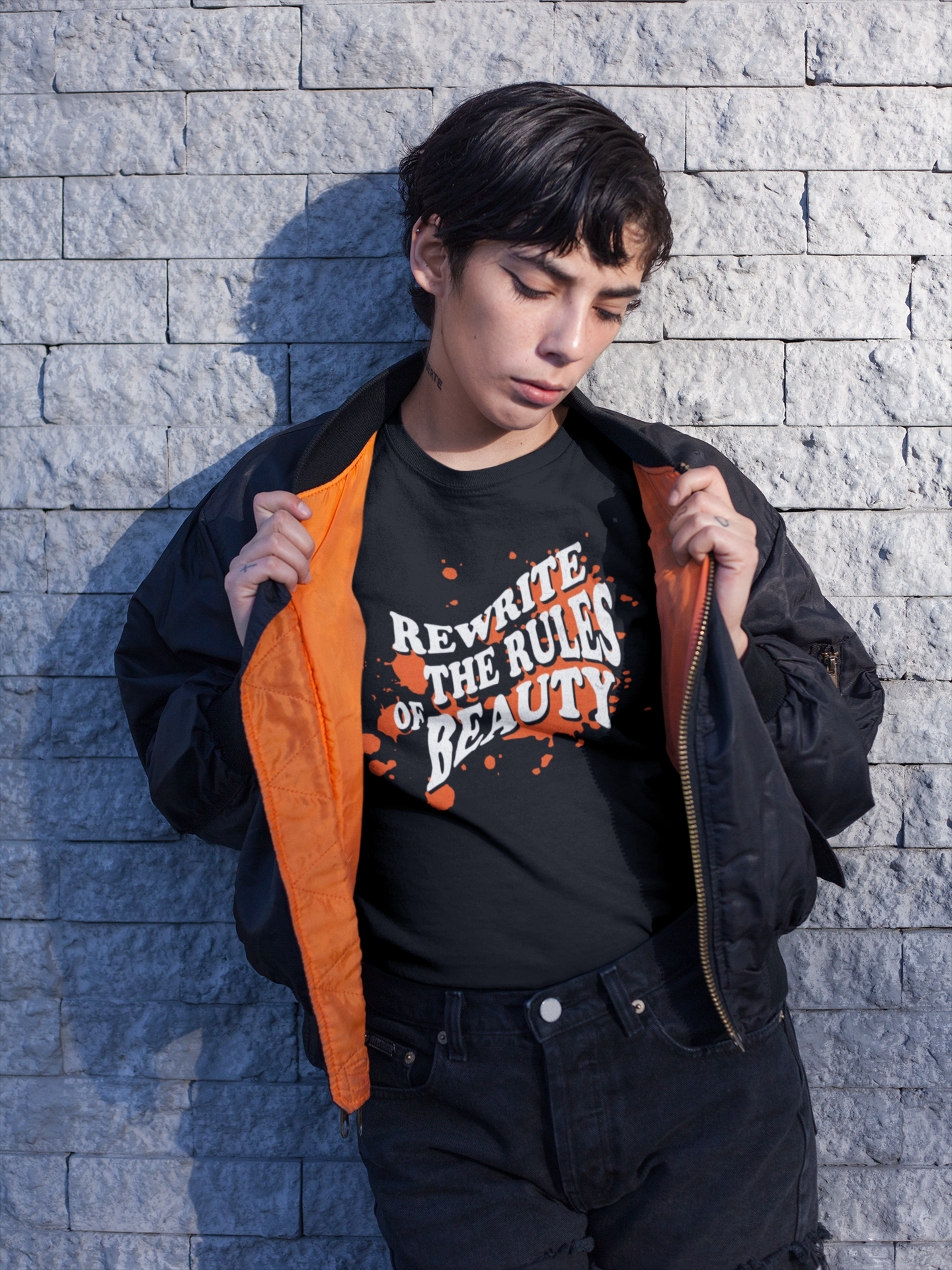 Premium Damen T-Shirt "Rewrite the Rules of Beauty" – Dein Statement für echten Stil!