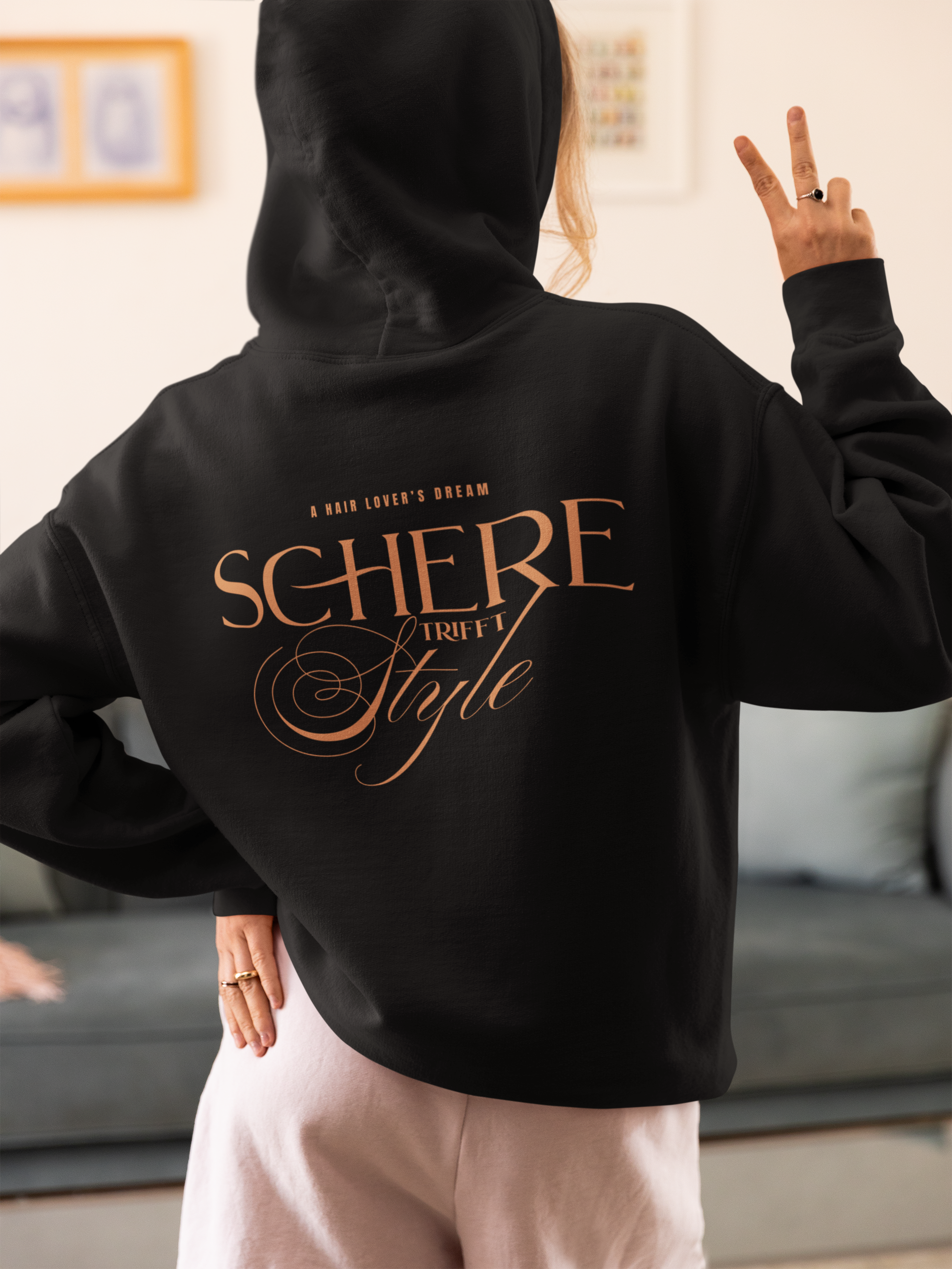 Premium Zipper Hoodie "Schere trifft Style" - Dein perfekter Look für die kalte Jahreszeit