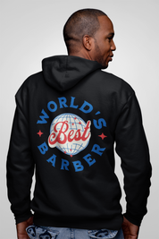 Oversized Zipper Hoodie "World's Best Barber" - Für die Besten im Geschäft